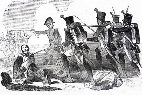 Engraving depicts the Battle of Uclés