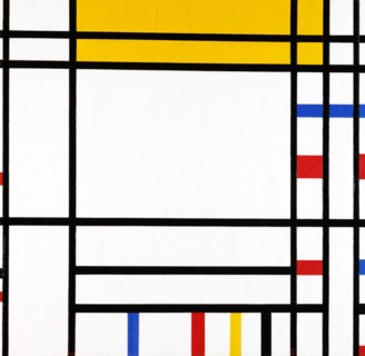 Painting titled 'Place de la Concorde' by Piet Mondrian