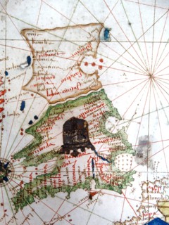 Renaissance map of Europe, Jacopo Russo, 1528,