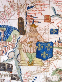 Renaissance map of Europe, Jacopo Russo, 1528,