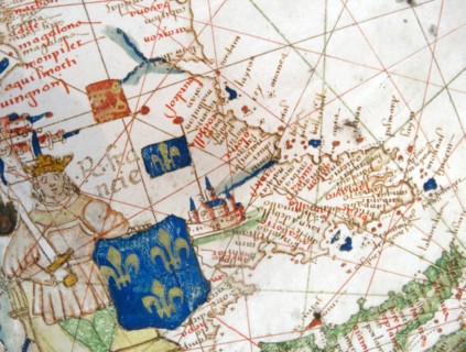 Renaissance map of Europe, Jacopo Russo, 1528,