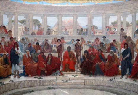 William Blake Richmond (1843-1921) An Audience in Athens