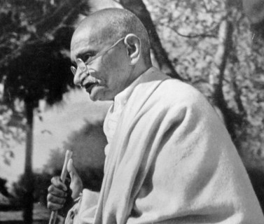 Mohandas Karamchand Gandhi (1869 – 1948), the preeminent leader of the Indian independence movement