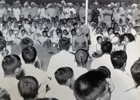 Mohandas Karamchand Gandhi (1869 – 1948), the preeminent leader of the Indian independence movement