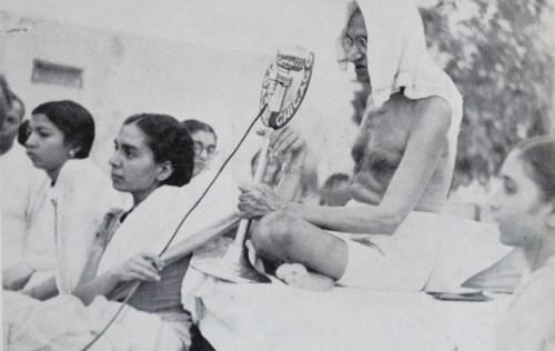 Mohandas Karamchand Gandhi (1869 – 1948), the preeminent leader of the Indian independence movement
