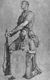 Falangist's commandeer vehicles in the Spanish Civil War