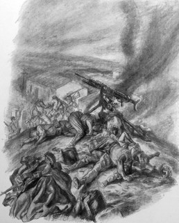 Hilltop position defended to the end by nationalist forces: Spanish Civil War