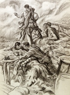 The Siege of Oviedo in 1936 in the Spanish Civil War.