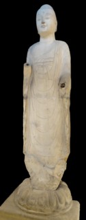 Marble Amitabha Buddha from the Sui dynasty