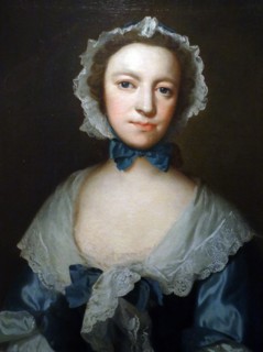 Lettice Mary Banks 1716-1757 by William Hoare 1707-1792. Oil on canvas 1740's