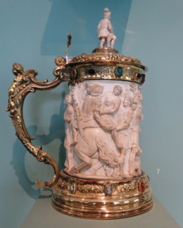 covered tankard by Johann Eissler (active 1665-1708), German from Nuremberg.