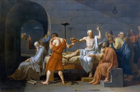The Death of Socrates' by Jacques-Louis David