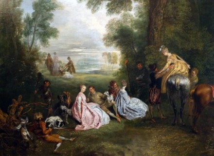 Watteau, The Halt During the Chase