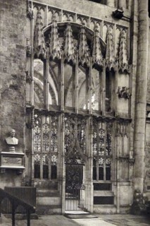 11th century Gothic architecture at Winchester Cathedral in England