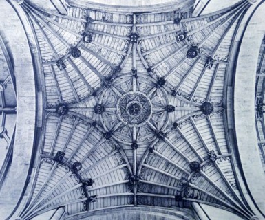 11th century Gothic architecture at Winchester Cathedral in England