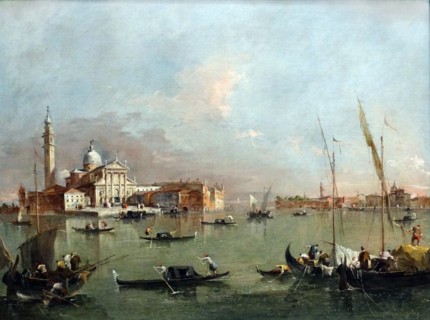 Venice: San Giorgio Maggiore with the Giudecca and the Zitelle by Francesco Guardi