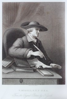 Engraving of T. Morell by William Hogarth