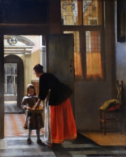 A Woman Peeling Apples' by Pieter de Hooch