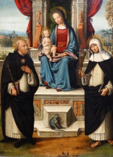 The Virgin and Child with Saints Dominic and Catherine of Siena