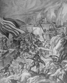 Propaganda illustration by Carlos Saenz De Tejada