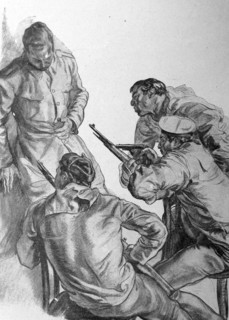 Propaganda illustration by Carlos Saenz De Tejada