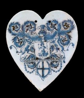 Tin-glazed earthenware pill slab