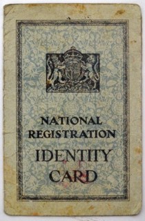 Identification card from the Second World War