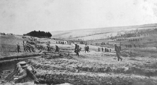 German infantry attack
