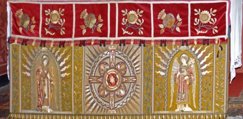 altar covering at St Michael and All Angels Anglican church