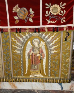 altar covering at St Michael and All Angels Anglican church