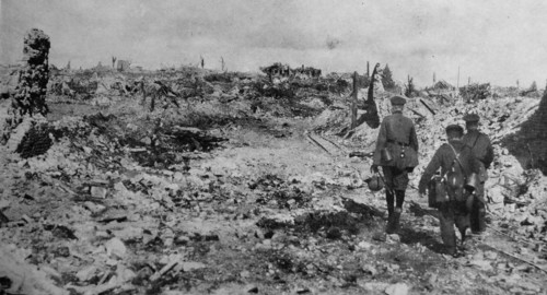 German soldiers in the village of Monchy le Preux