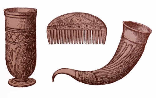 Medieval Teutonic drinking goblet