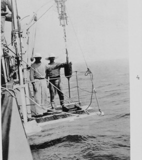Buchanan tube sounder with its weights ready for deployment