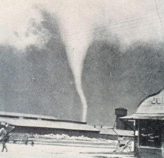 Photograph of a tornado at Ellis