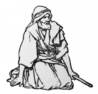 Engraving depicting Moses