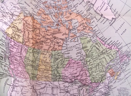 Section of a globe