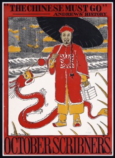 Colour print titled 'The Chinese must go'