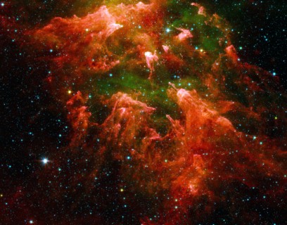 South Pillar region of the star-forming region called the Carina Nebula