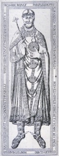 Engraving depicting Rudolf I of Germany