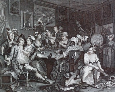 A Rake's Progress - Plate 3 - The Tavern Scene