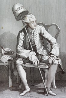 satirical engraving of Wilkes by William Hogarth