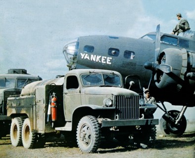 Colour photograph of the B1-17 of 97 Bombardment Group of the US Air Force