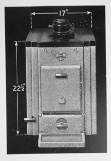 Photograph of the 'Ideal' boiler for constant hot water