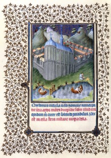 Illumination depicting the Story of Saint Bruno and the Grande Chartreuse from the Belles Heures of Jean de France