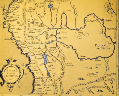 1572 map of the Spanish The Viceroyalty of Peru