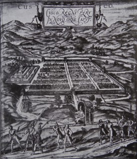 17th century illustration of Cusco