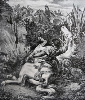 Engraving of King Juan I of Castile