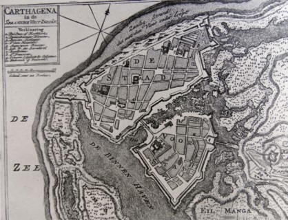 Dutch plan of Cartagena de Indias