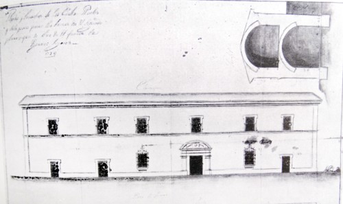 The façade and floor plan of the Royal Houses of Buenos Aires