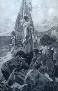 Painting depicting the Merchant Mariners of the Ancient World